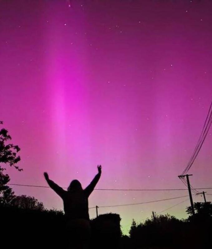 EN IMÁGENES, EN FOTOS. La aurora boreal en Morbihan captada por internautas
