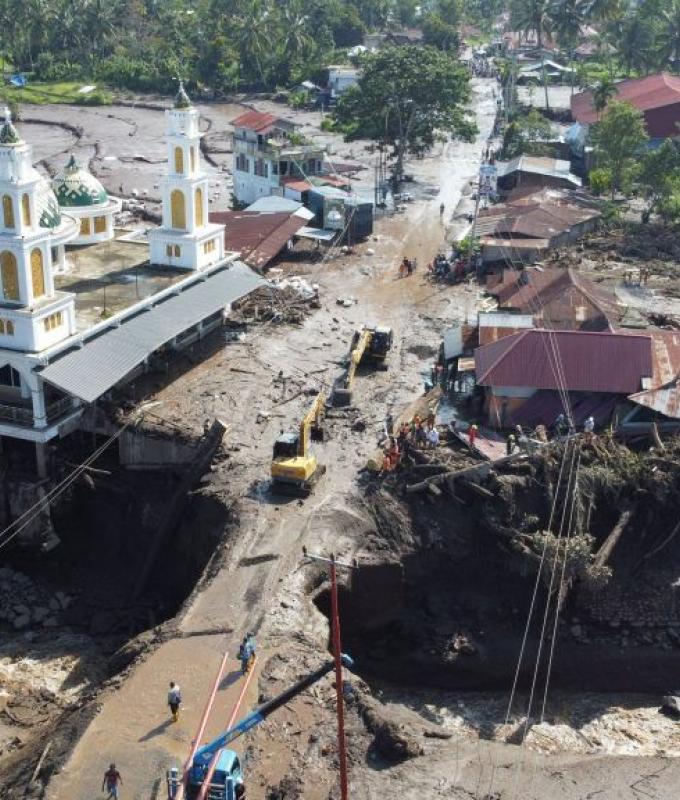 Imágenes del mortal desastre en Sumatra