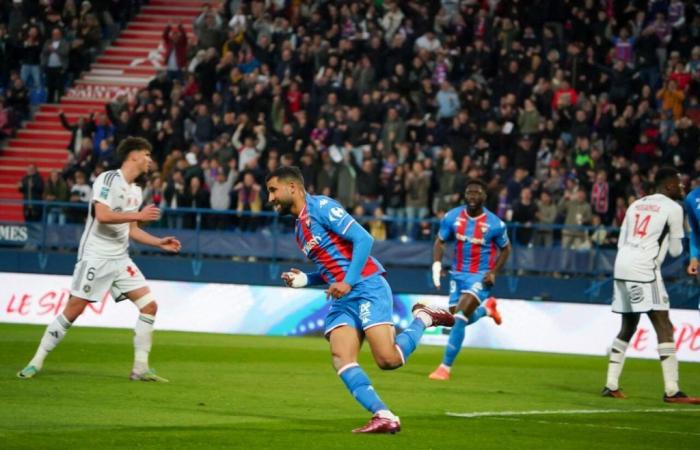 SM Caen. Con su noveno gol, Ali Abdi iguala su marca personal