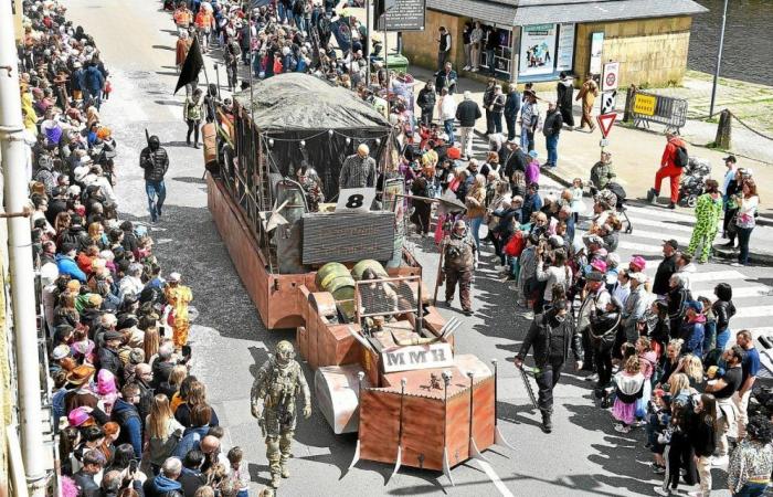 En Landerneau, ¿qué pasa con las carrozas después del carnaval?