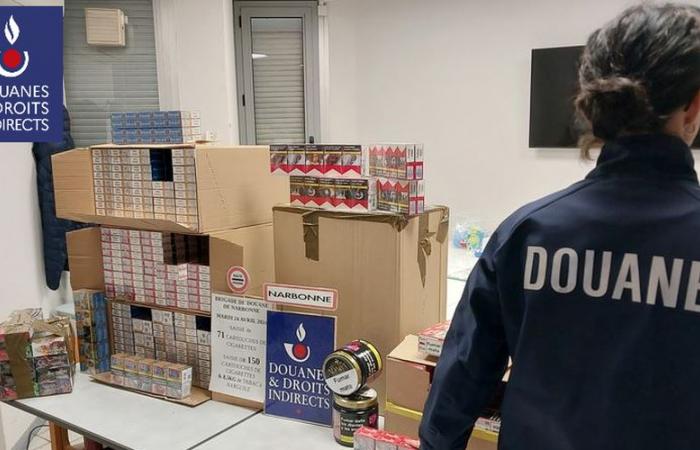 Lucha contra la venta ilícita de tabaco: en pocas horas, los funcionarios de aduanas de los Pirineos Orientales y del Aude incautan más de 200 cartones de cigarrillos