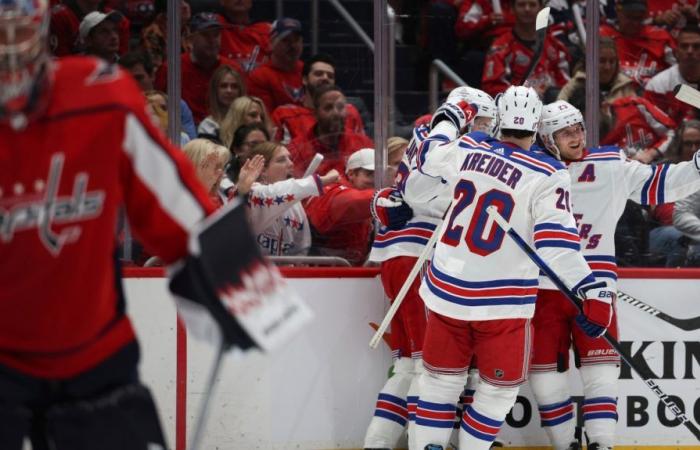 Serie NHL: Los Rangers tienen a los Capitals en vilo después de su victoria en el Juego 3