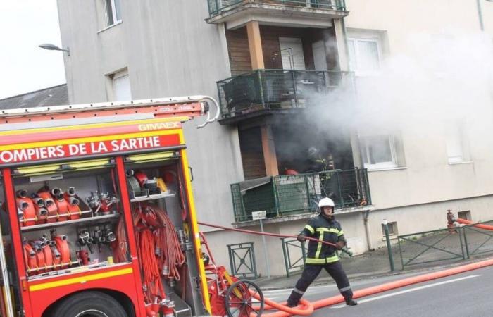 Se produce un incendio en una casa en el centro de Sablé-sur-Sarthe