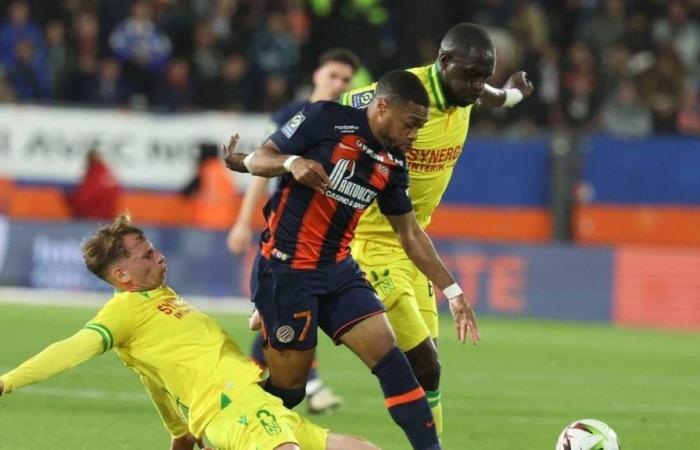 VIDEO. Ligue 1: la enorme falta de Arnaud Nordin sobre Nicolas Cozza en Montpellier