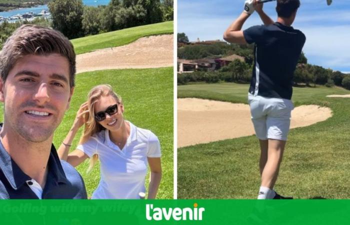 Mientras los Devils se preparan para la Eurocopa 2024, Thibaut Courtois… juega al golf con su esposa
