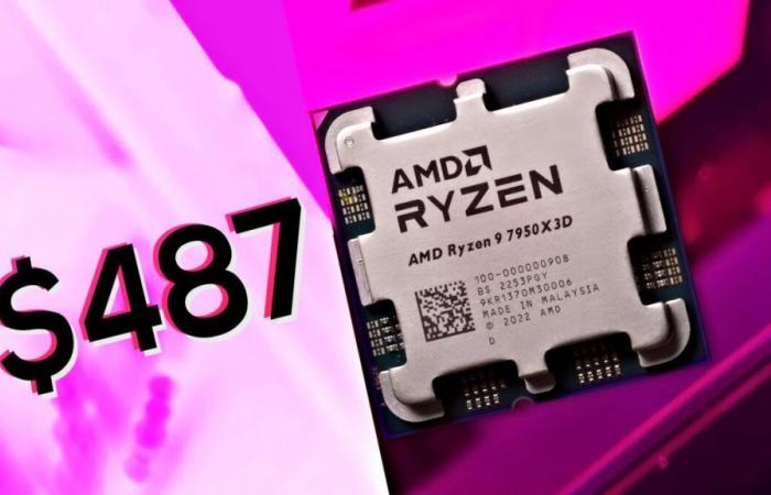 El precio de AMD Ryzen 9 7950X3D cae al mismo precio que el 7950X sin 3D V-Cache