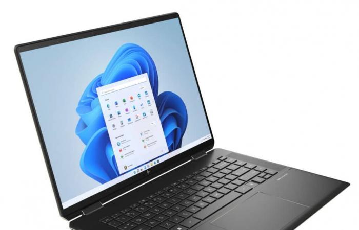 Promoción 1349€ HP Spectre x360 16-f2021nf, Ultrabook 2 en 1 tableta con pantalla táctil 3K de 16″ Negro nómada multimedia de extremo a extremo 10 horas con Core i7-H de alto rendimiento y SSD de 1 TB, TB4