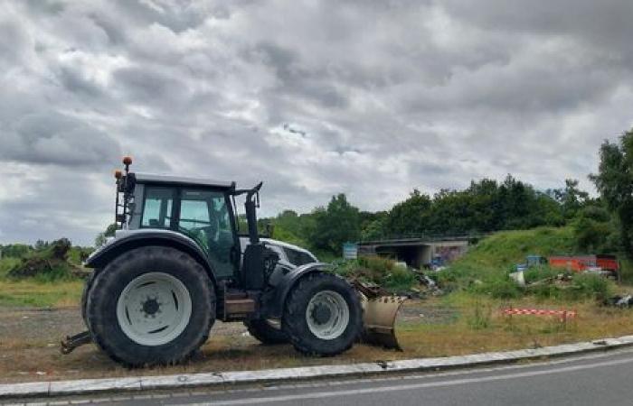 EN VIVO – Manifestación agrícola en Guingamp: el tráfico paralizado en Kernilien, un incendio encendido