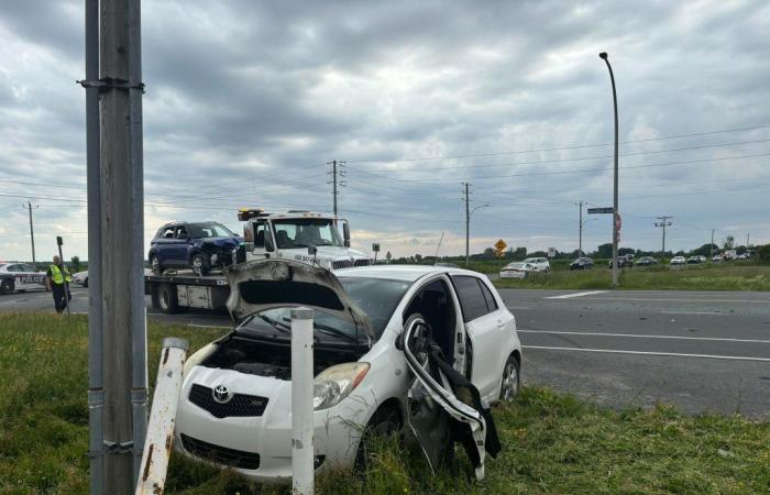 Un accidente que involucra a tres vehículos en el Boulevard du Séminaire Sud