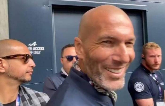Zinédine Zidane llegó a las 24 Horas de Le Mans