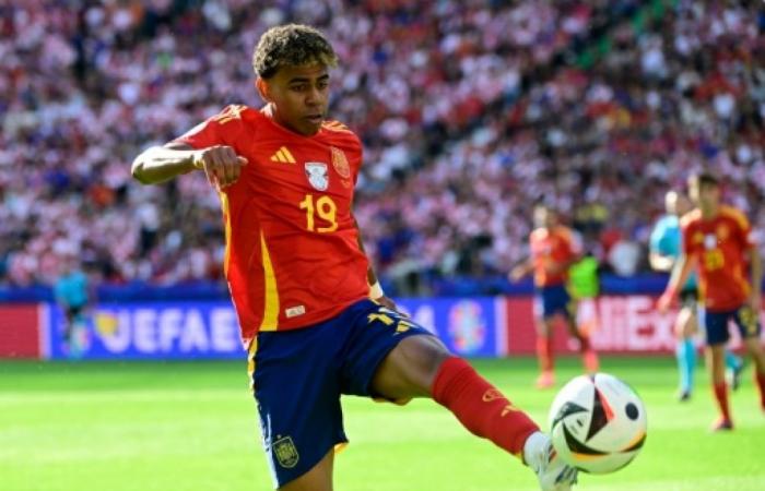 Fútbol: el español Lamine Yamal, 16 años, el jugador más joven en disputar un partido de la Eurocopa