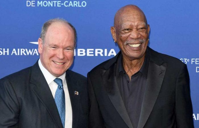 El Príncipe Alberto II y Morgan Freeman inauguran el Festival de Televisión de Montecarlo