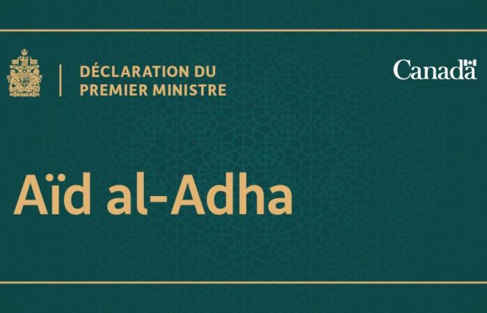 Declaración del Primer Ministro con motivo del Eid al-Adha