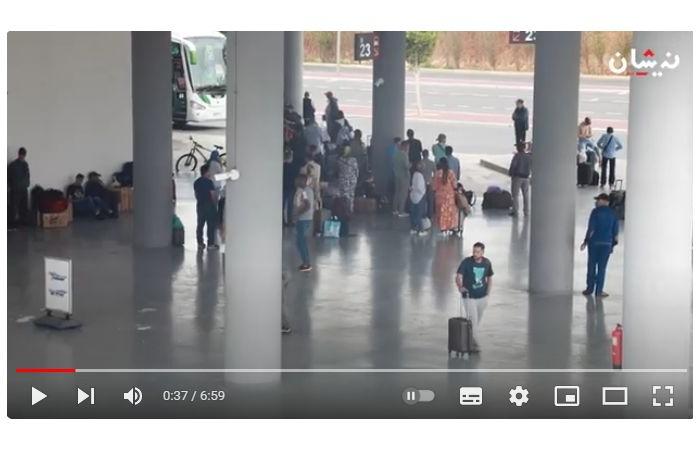 Marruecos: Viajeros varados en la estación de Rabat. Sin autobús (vídeo)