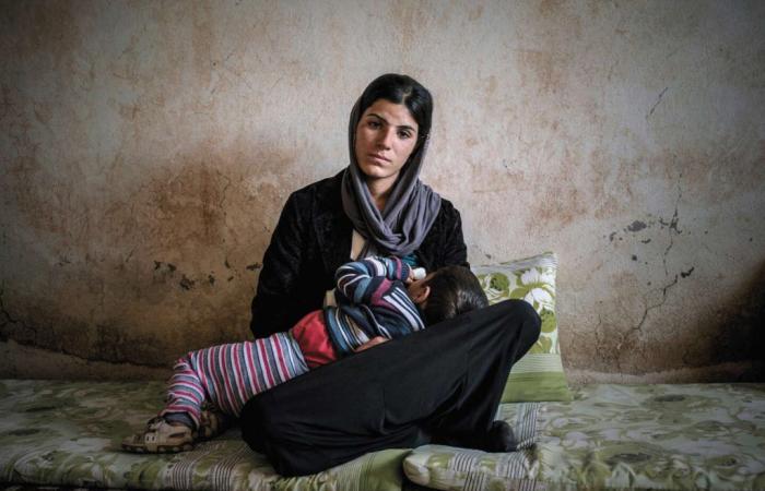 El trauma de los yazidíes supervivientes fotografiados por Michel Slomka.