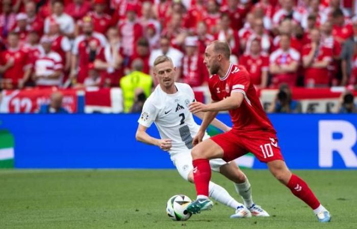Pese al gol de Christian Eriksen, Dinamarca está retenida por Eslovenia para su acceso a la Eurocopa 2024