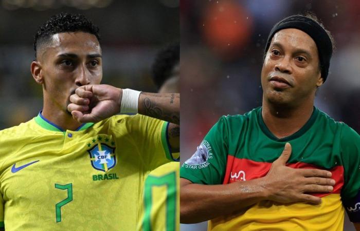 Raphinha pone a Ronaldinho en su lugar