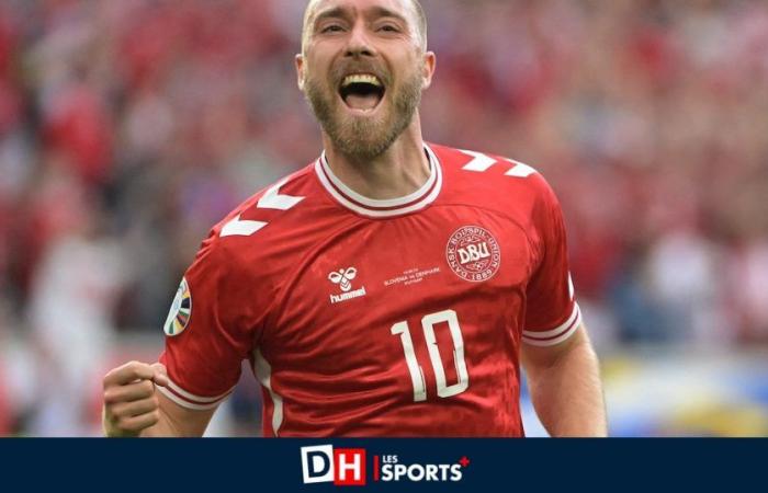 1.100 días después de su infarto, Christian Eriksen marca el primer gol danés en la Eurocopa: “Un momento bonito”