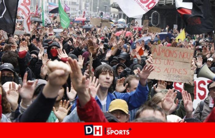 Marcha antifascista en Bruselas: más de 4.000 personas se reunieron, “Muchos de nosotros quedamos impactados por el resultado de las elecciones del 9 de junio”