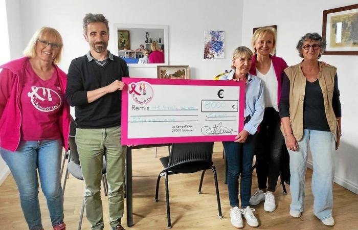 En Quimper, KempeR’Ose dona 8.000 euros a la Liga contra el Cáncer