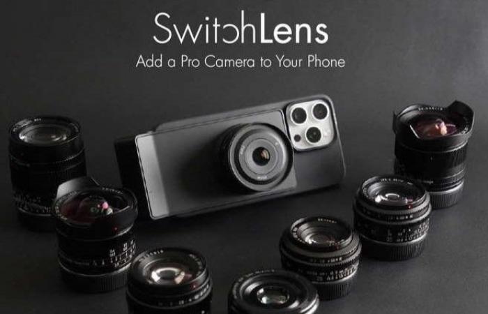 SwitchLens: La cámara es compatible con muchos objetivos y utiliza la pantalla de un smartphone