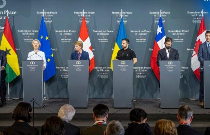 En Suiza, la Cumbre de la Paz reafirma la integridad territorial de Ucrania y quiere implicar a Rusia