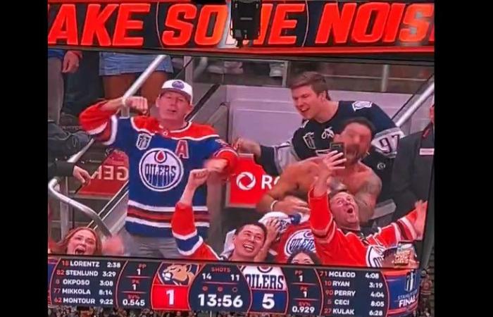 Cuando Paul Bissonnette estrangula de alegría a dos fanáticos de los Oilers