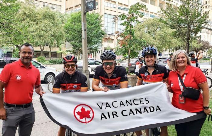 Air Canada Vacations asume el 401 Bike Challenge al anunciar una donación sorpresa