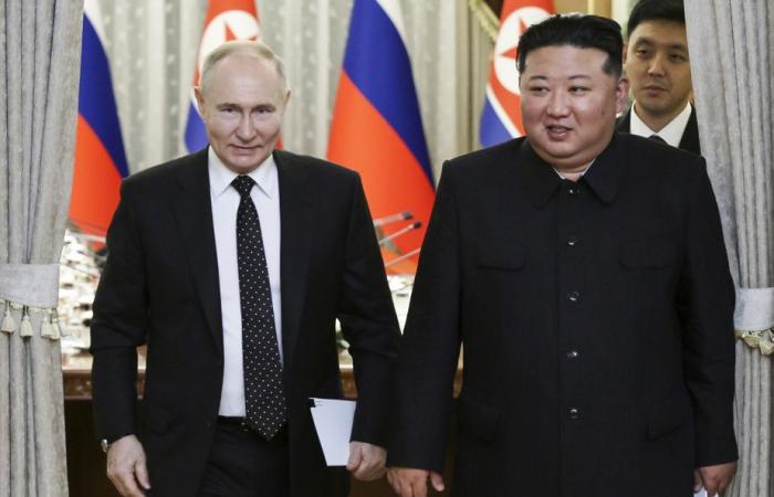 Reunión bilateral | Kim asegura a Putin su apoyo a Ucrania y firma un pacto de defensa mutua