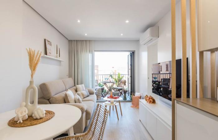 Un apartamento de dos habitaciones de 40 m2 optimizado para la suavidad natural