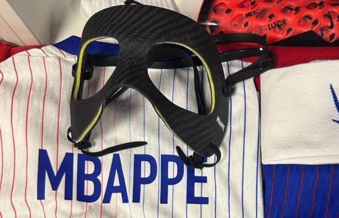 Euro 2024: la imagen de la máscara de Kylian Mbappé para jugar el partido de Francia