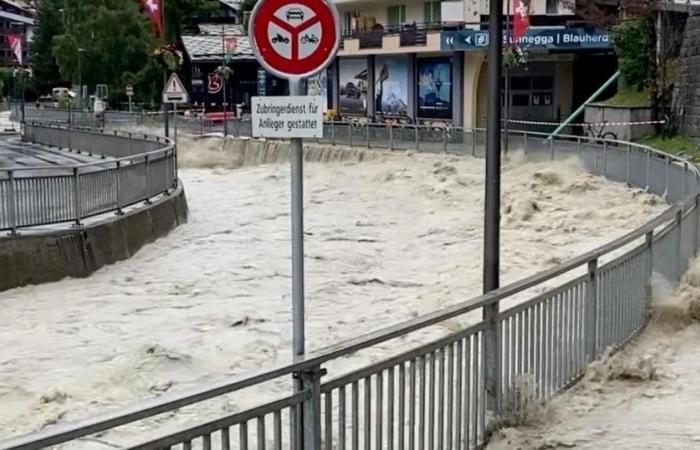 Los ríos caen en el Valais, “no lejos de la catástrofe” – rts.ch