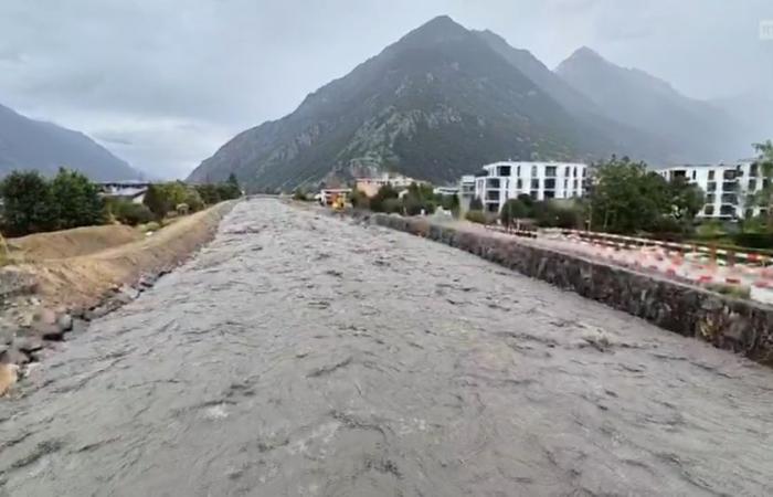 Los ríos caen en el Valais, “no lejos de la catástrofe” – rts.ch
