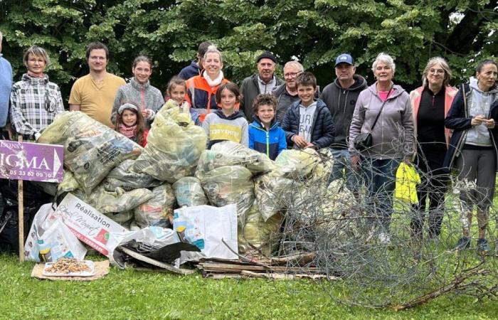 Grand Périgueux: Los voluntarios recogieron más de 80 kilos de residuos