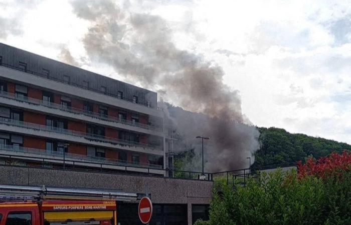 Un incendio en el hospital de Monod, cerca de Le Havre: el incendio comenzó en el aparcamiento