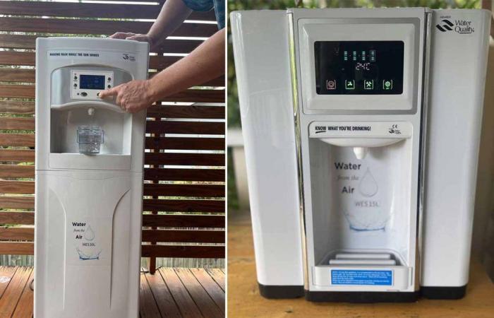 AirQua, fuentes que producen hasta 500 litros de agua pura al día del aire