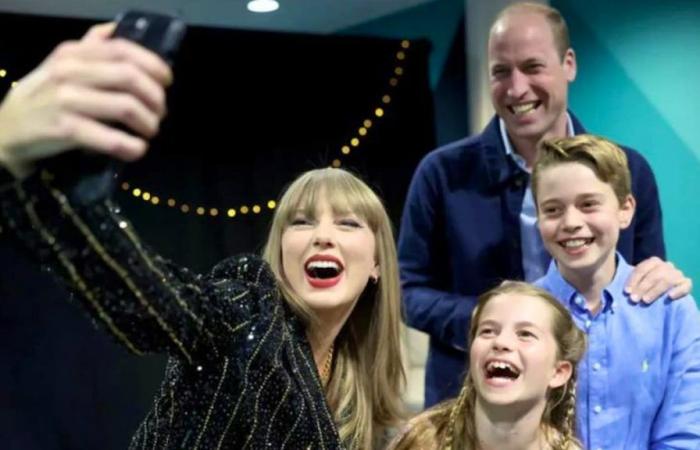 El selfie de Taylor Swift con el príncipe William y sus hijos
