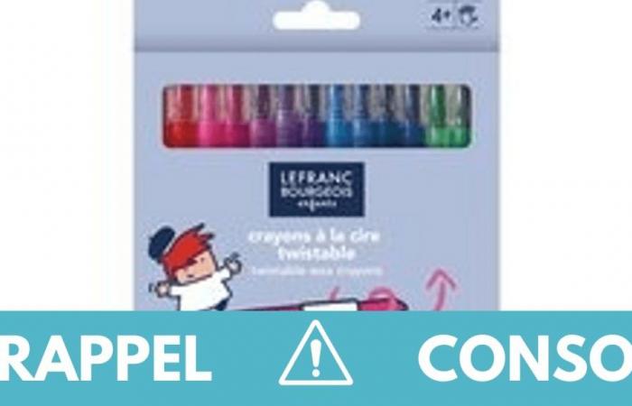 Retiro de producto: lápices de colores