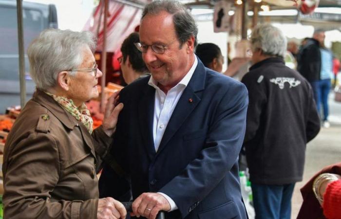 En campaña en Corrèze, François Hollande redescubre su juventud política