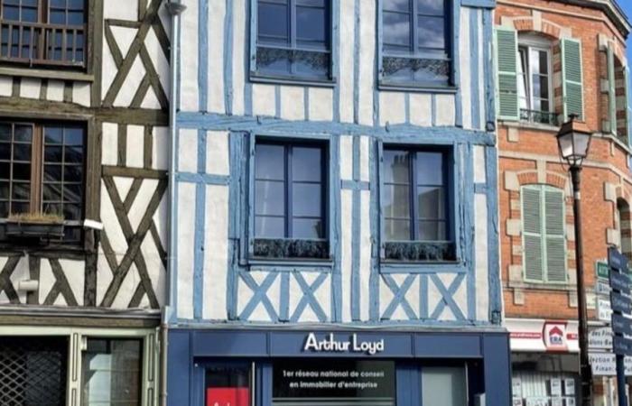 En Châlons-en-Champagne, nada de azul en las casas con entramado de madera