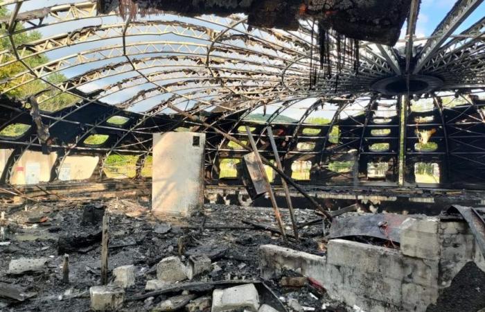 Un incendio arrasa la antigua piscina de girasoles en Bourgoin-Jallieu