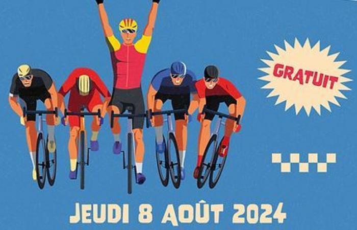 De camino al Critérium cycliste de Saint-Seurin sur l’Isle el jueves 8 de agosto de 2024