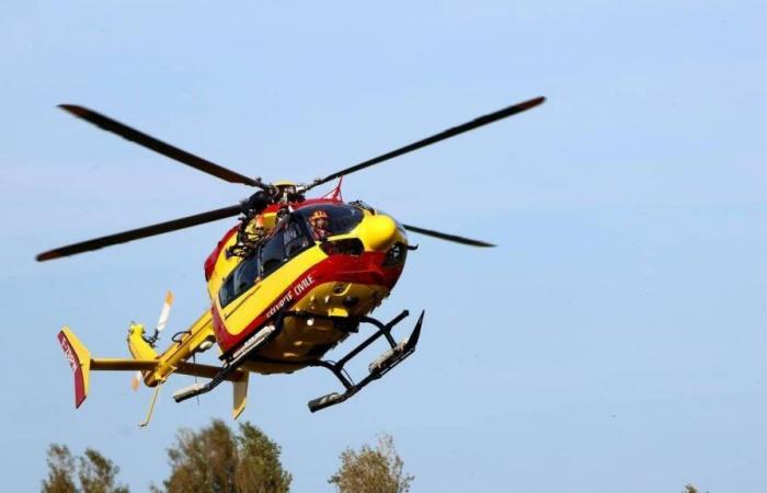 Un hombre de 55 años trasladado en avión en estado grave tras un accidente de tráfico en Ceton