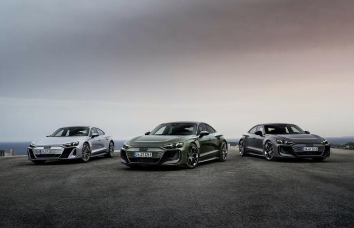 Audi revela las variantes e-Tron GT, S y RS Performance 2025