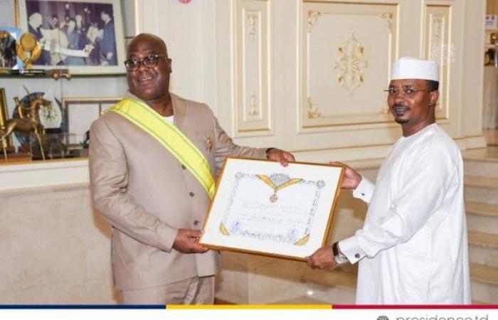 RDC-Chad: Tshisekedi elevado a la dignidad de Gran Cruz de la Orden Nacional