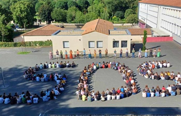 Movilización flash y clase mantenidas en el colegio de La Mothe-Saint-Héray