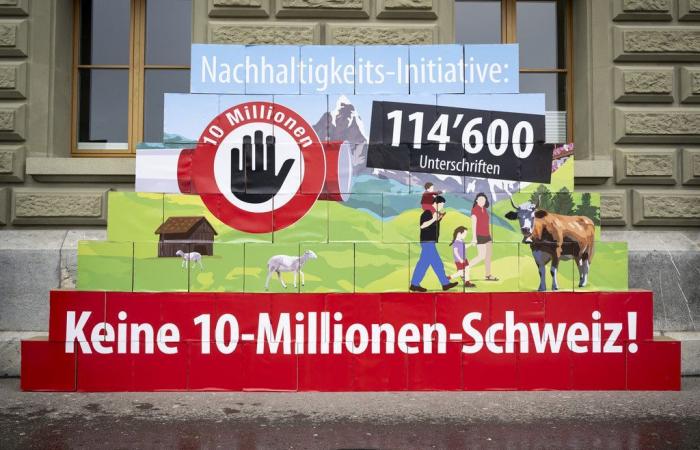 El Consejo Federal rechaza “No una Suiza de 10 millones”
