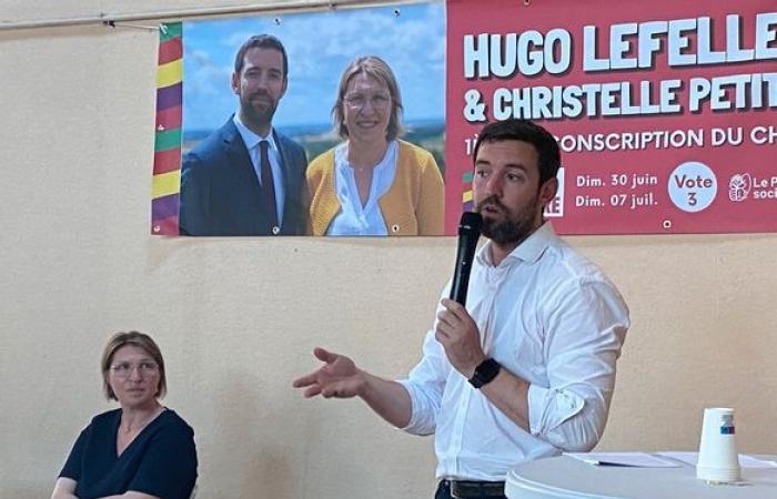 En la primera circunscripción de Cher, el candidato del Nuevo Frente Popular Hugo Lefelle (PS) quiere “una política de ruptura”