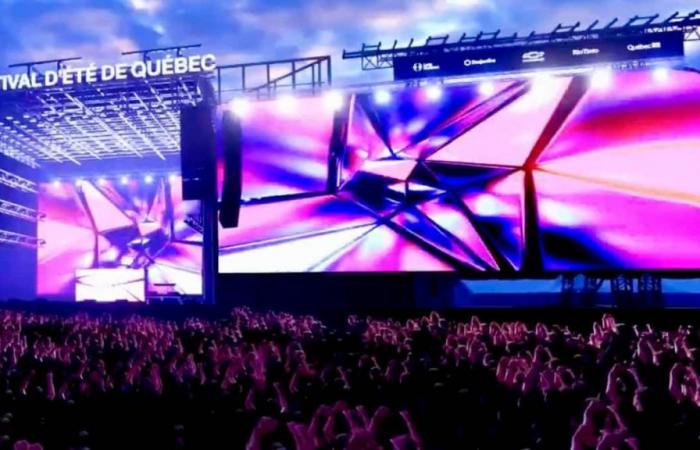 Festival de verano de Quebec: pantallas gigantes dos veces más grandes en las llanuras