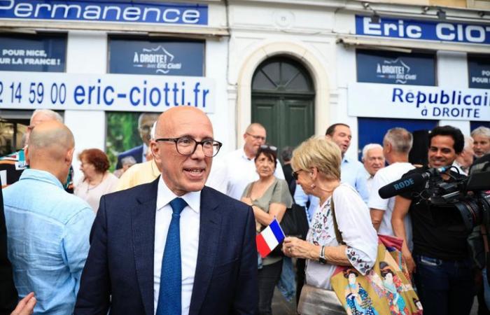 Ante sus seguidores de LR y RN en Niza, Ciotti pide una “movilización general”